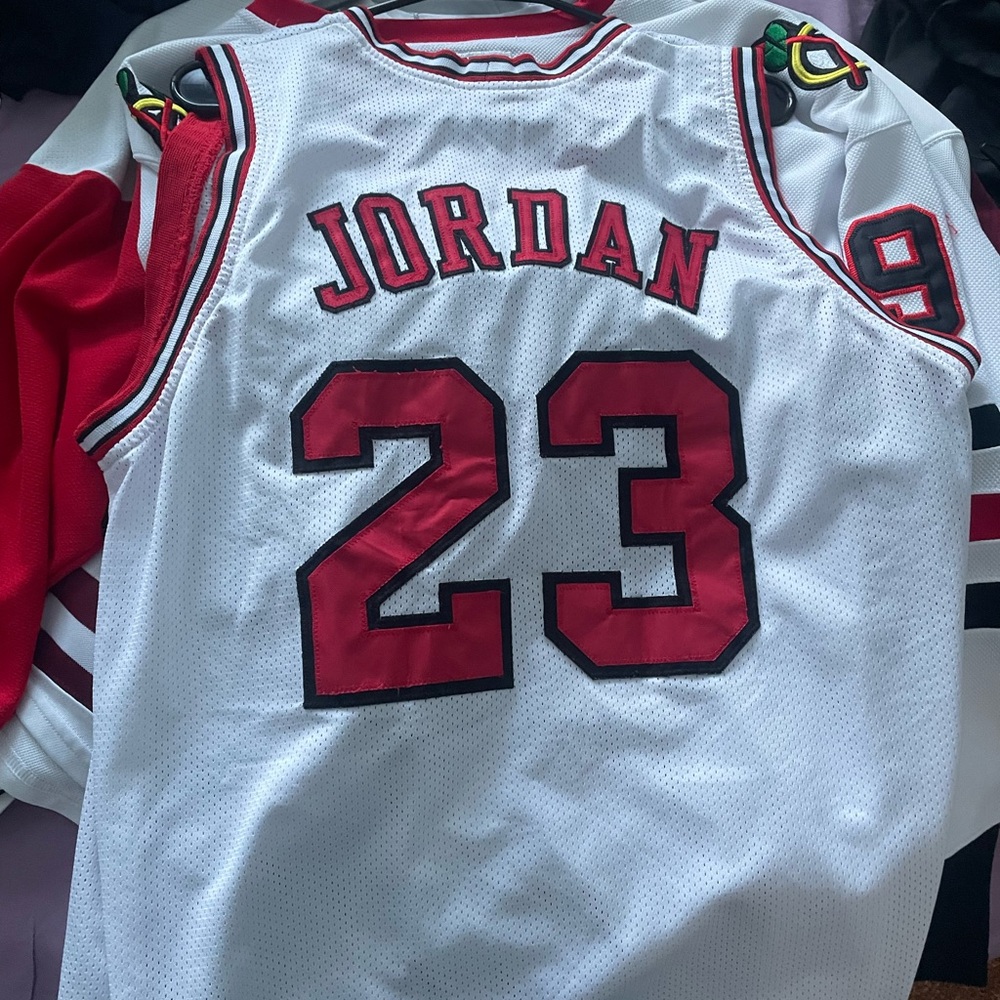 Jordan 23 White Basketball Jersey